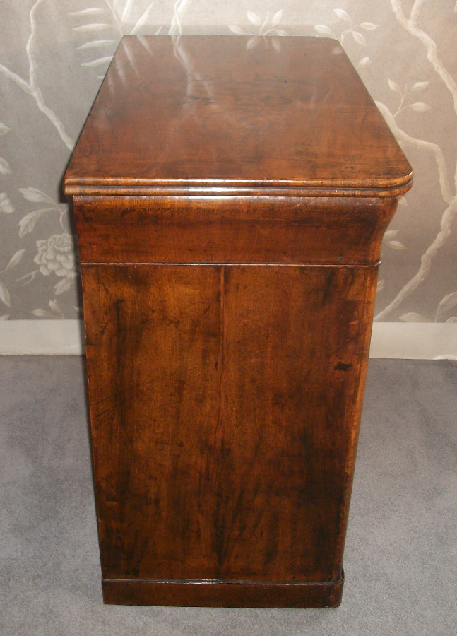 walnut small chest of drawers